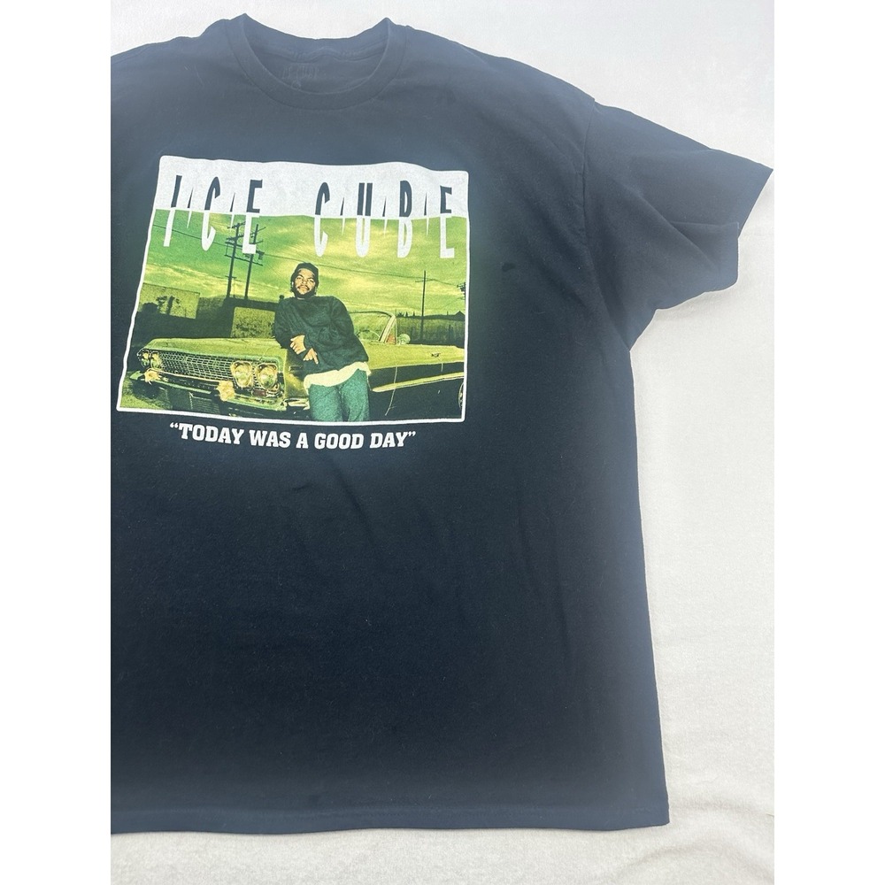 Ice Cube Graphic T Shirt Men's 2XL Black Rap Tee Hip Hop Streetwear - Picture 4 of 11